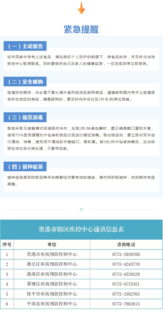食品、快遞外包裝陽性!貴港市疾控中心發出緊急風險提醒→.jpg